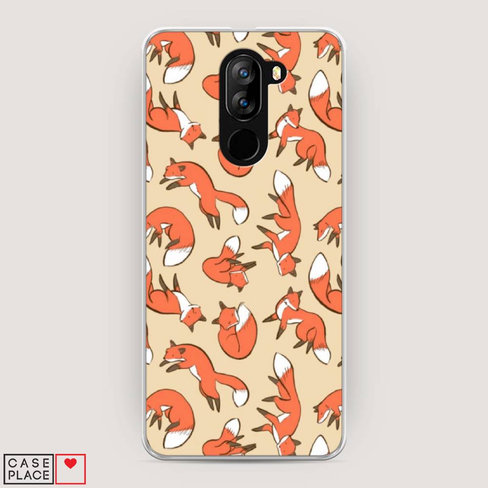 фото Чехол awog "лисички фон" для doogee x60l