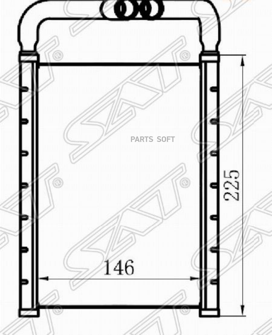 Радиатор Отопителя Салона Hyundai Santa Fe 06-/Kia Sorento 09-12 Sat St-Hy06-395-0