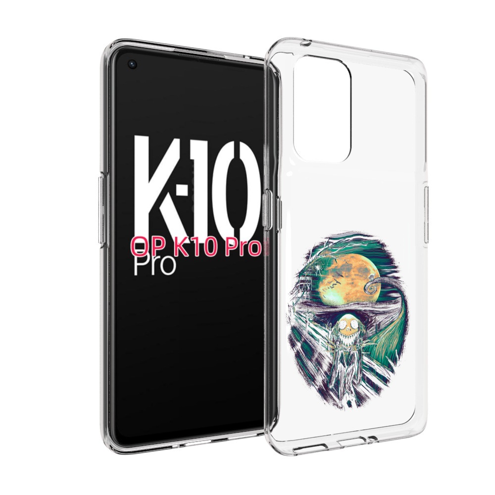 

Чехол MyPads зубастое существо абстракция для OPPO K10 Pro, Прозрачный, Tocco