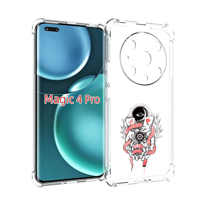 

Чехол MyPads абстрация связанные руки для Honor Magic4 Pro, Прозрачный, Tocco