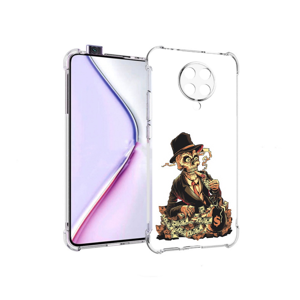 

Чехол MyPads нарисованный череп с сигаретой для Xiaomi Redmi K30 Pro Zoom 8/256GB, Прозрачный, Tocco