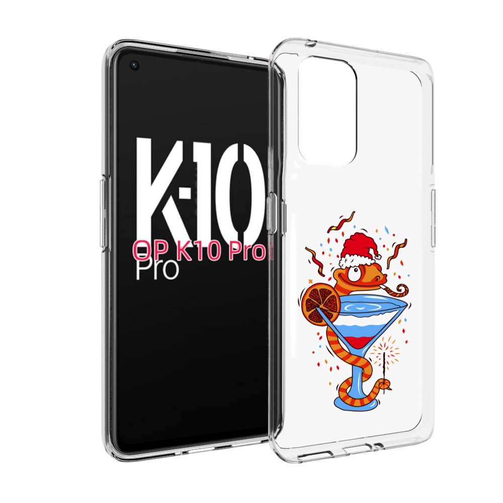 

Чехол MyPads змейка для OPPO K10 Pro, Прозрачный, Tocco