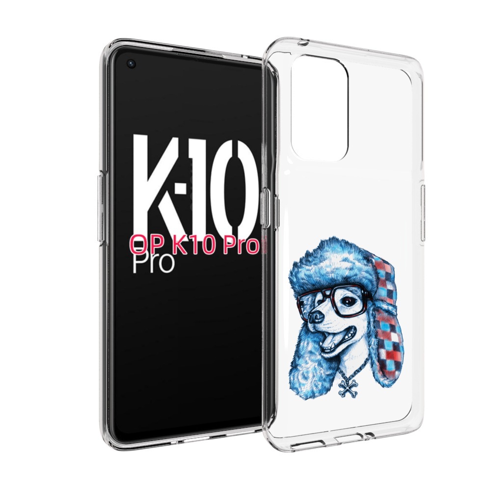 

Чехол MyPads зимний пес для OPPO K10 Pro, Прозрачный, Tocco