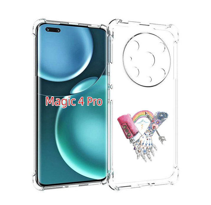 

Чехол MyPads абстракция руки в татуировках для Honor Magic4 Pro, Прозрачный, Tocco