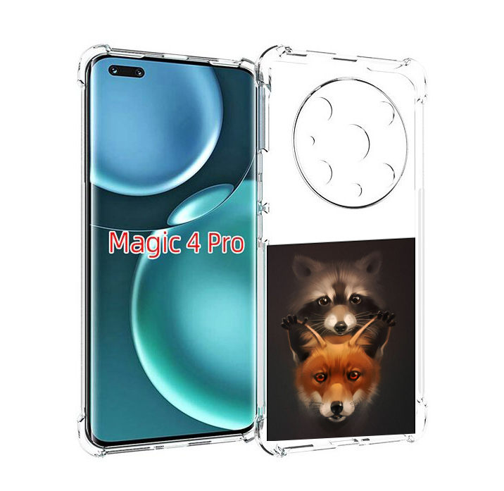 

Чехол MyPads енотик-лисенок для Honor Magic4 Pro, Прозрачный, Tocco