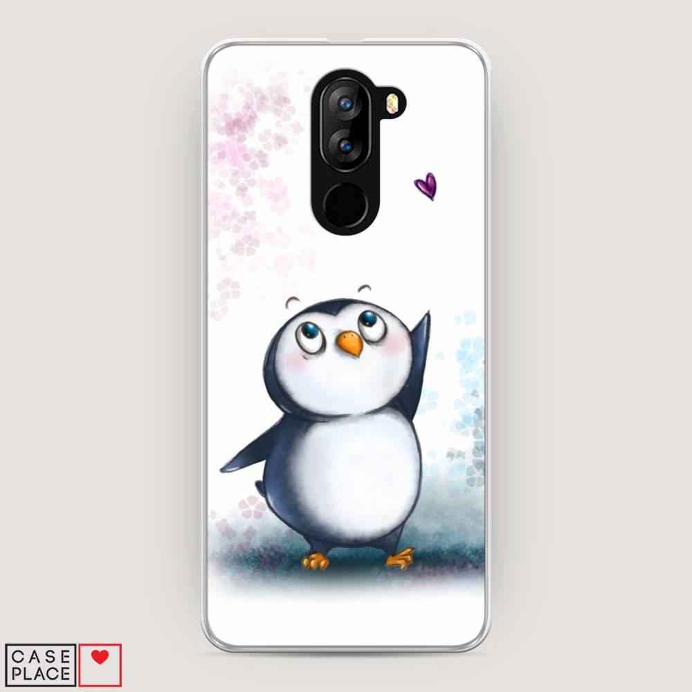 

Чехол Awog на Doogee X60L / Дуги X60L "Пингвин и сердечко", Разноцветный, 220550-1