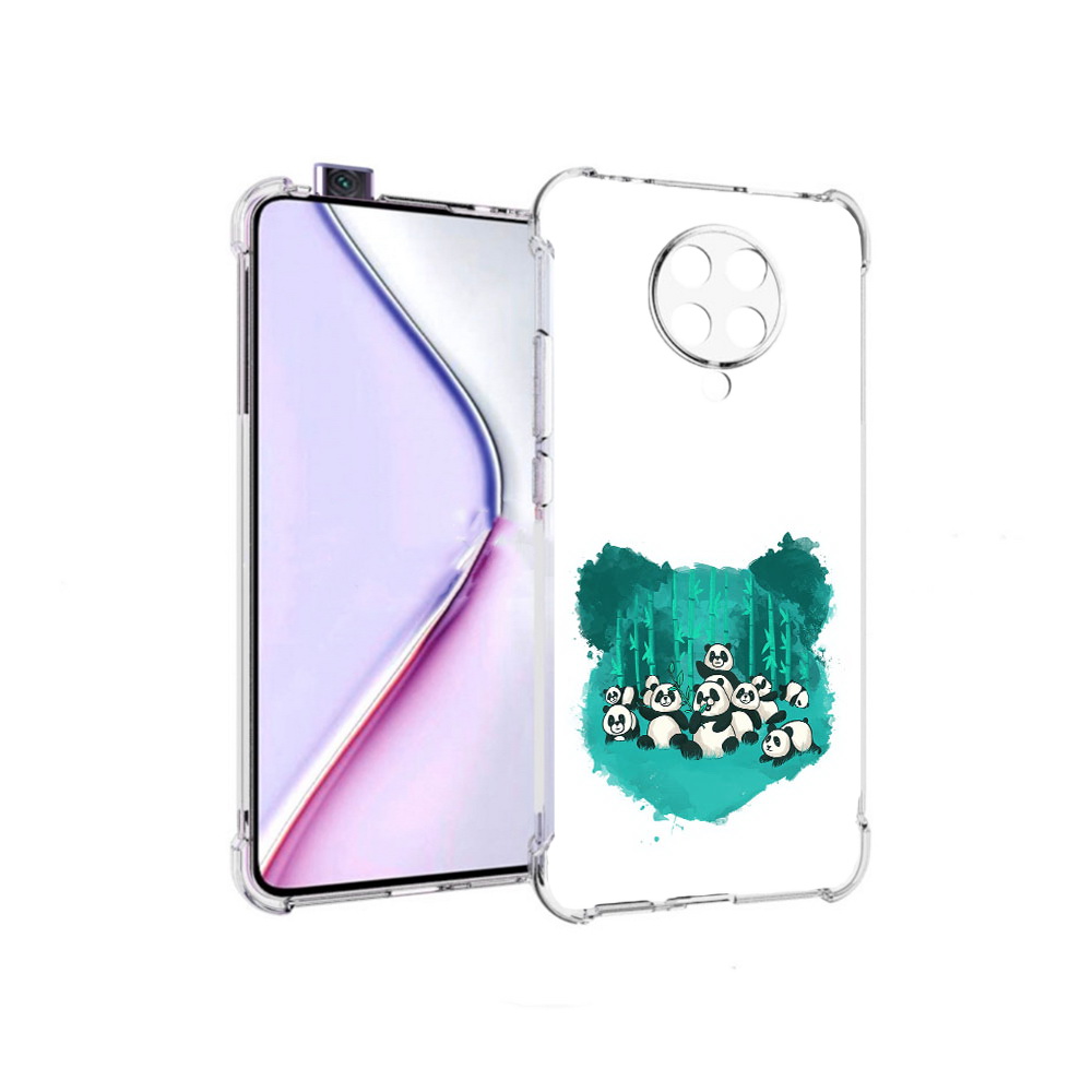 

Чехол MyPads нарисованные панды для Xiaomi Redmi K30 Pro Zoom 8/256GB/Redmi K30 Pro, Прозрачный, Tocco