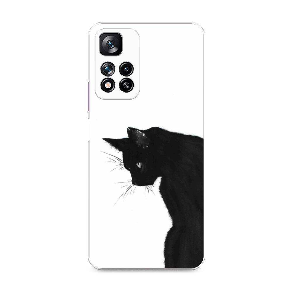 фото Силиконовый чехол "black cat" на xiaomi redmi note 11 pro plus awog