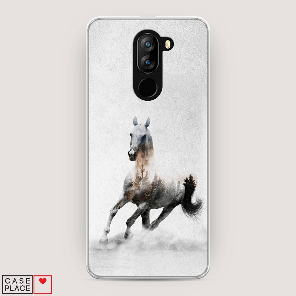 

Чехол Awog на Doogee X60L / Дуги X60L "Лошадь лес", Разноцветный, 220550-2