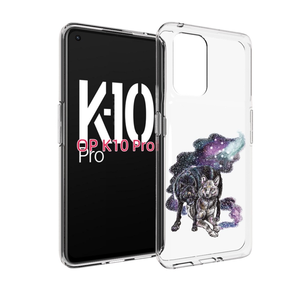 

Чехол MyPads звездные волки для OPPO K10 Pro, Прозрачный, Tocco