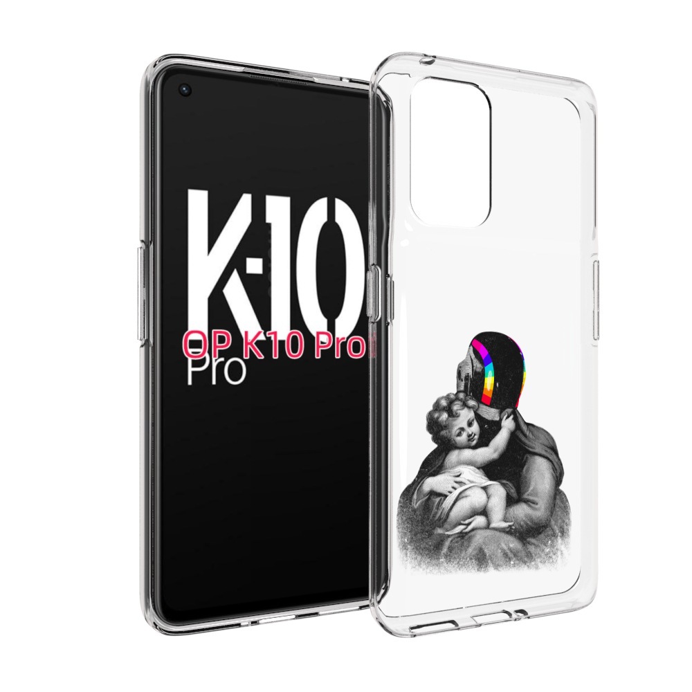 

Чехол MyPads защитник в шлеме для OPPO K10 Pro, Прозрачный, Tocco