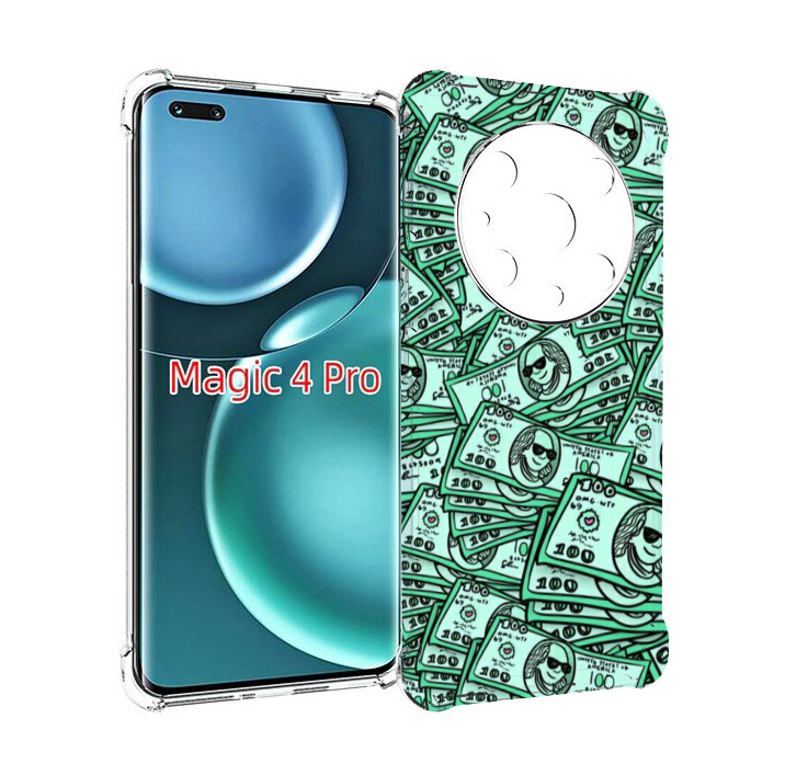 

Чехол MyPads доллары картинка для Honor Magic4 Pro, Прозрачный, Tocco