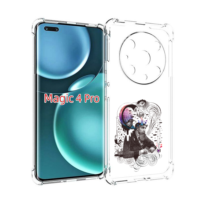 

Чехол MyPads абстракция думающий мужчина для Honor Magic4 Pro, Прозрачный, Tocco