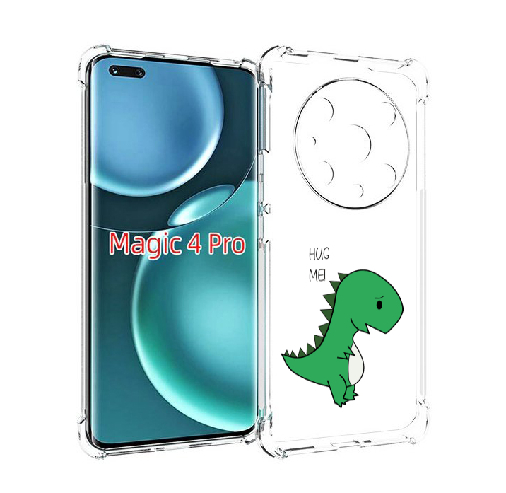 

Чехол MyPads динозаврик для Honor Magic4 Pro, Прозрачный, Tocco