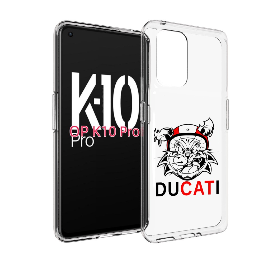 

Чехол MyPads дукати для OPPO K10 Pro, Прозрачный, Tocco