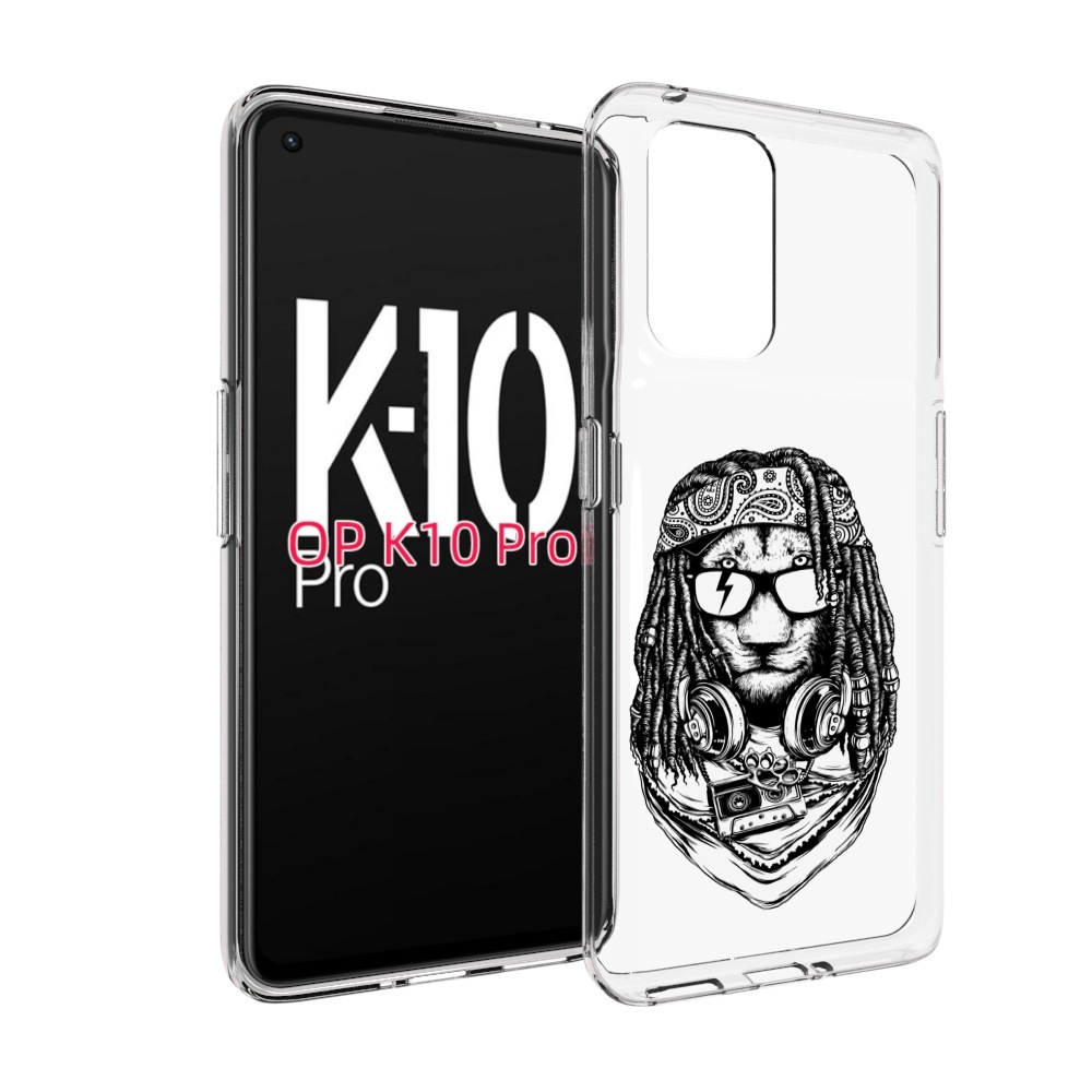 

Чехол MyPads дреды льва для OPPO K10 Pro, Прозрачный, Tocco