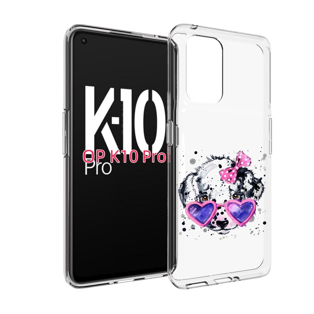 

Чехол MyPads долматинец в очках для OPPO K10 Pro, Прозрачный, Tocco