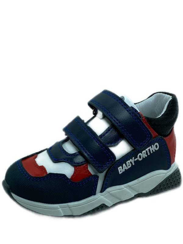 Кроссовки детские Baby Ortho Брикен, синий, красный, 33