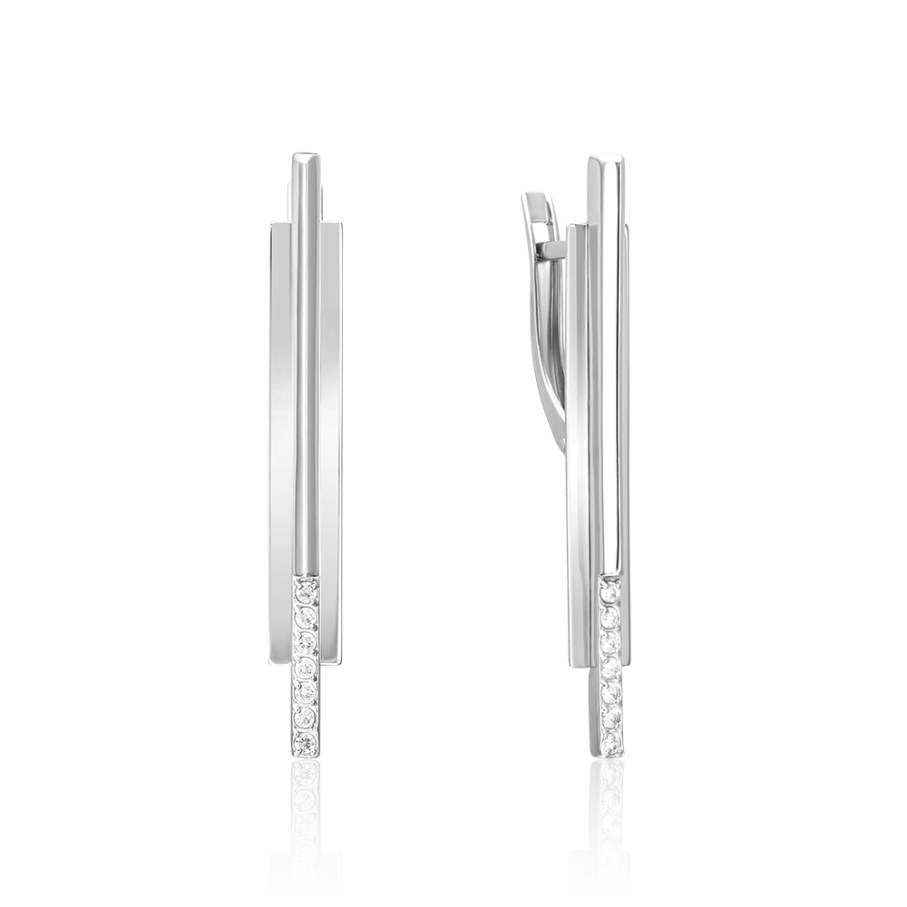 

Серьги из золота PLATINA jewelry 02-5123, фианит, 02-5123