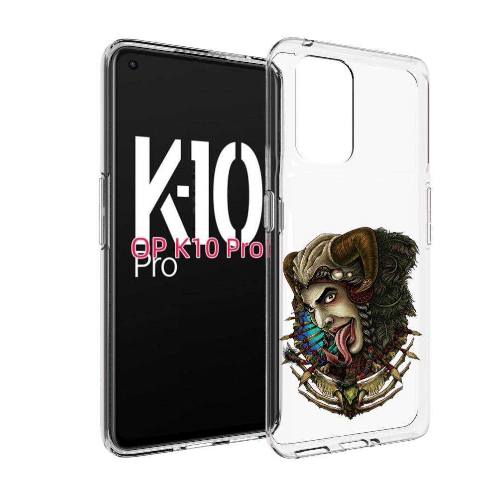 

Чехол MyPads длинный язык для OPPO K10 Pro, Прозрачный, Tocco