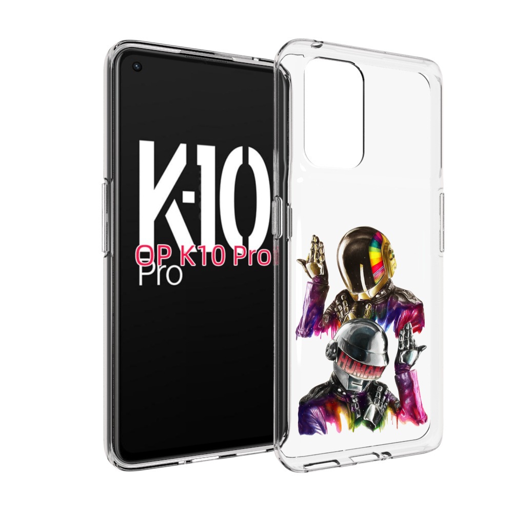 

Чехол MyPads диско космонавты для OPPO K10 Pro, Прозрачный, Tocco