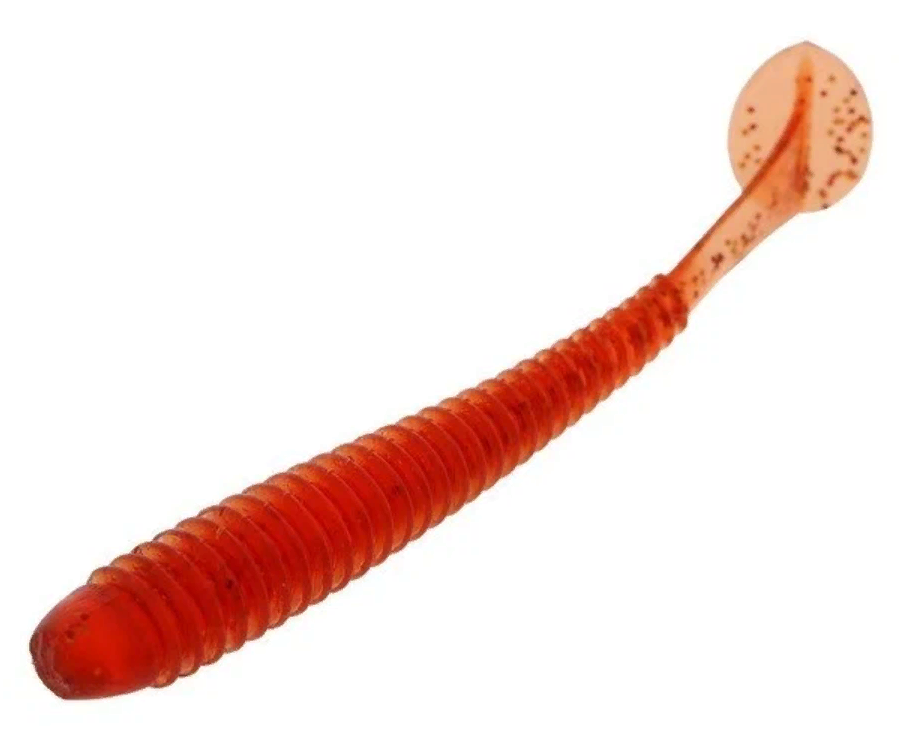 

Приманка силиконовая Master Twist SKELETON 3", цвет 049, набор 5 шт, бордовый