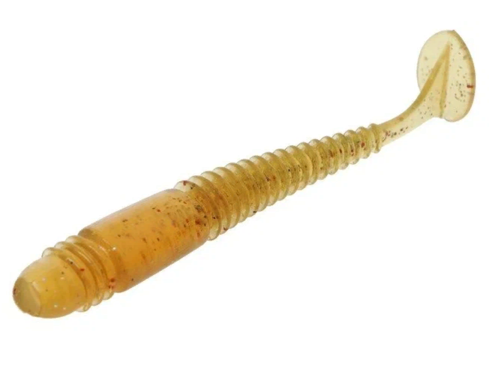 

Приманка силиконовая Master Twist FRY 3,9 ", цвет 025, набор 4 шт, горчичный