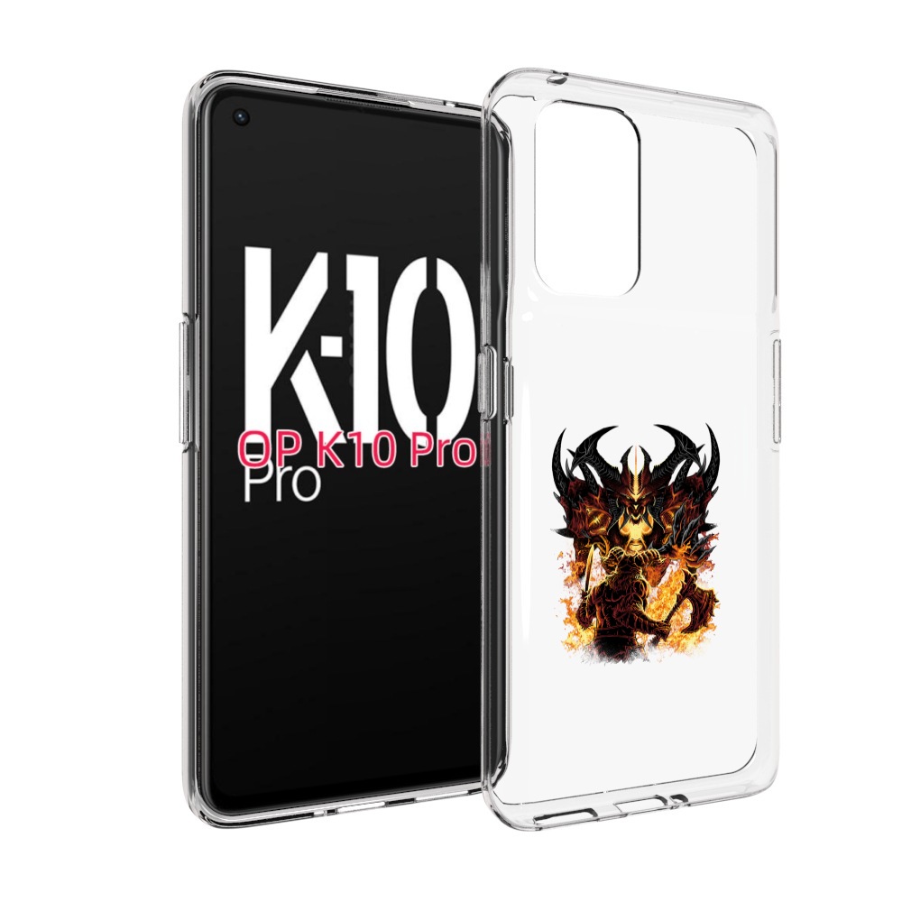 

Чехол MyPads демон shadow fiend для OPPO K10 Pro, Прозрачный, Tocco