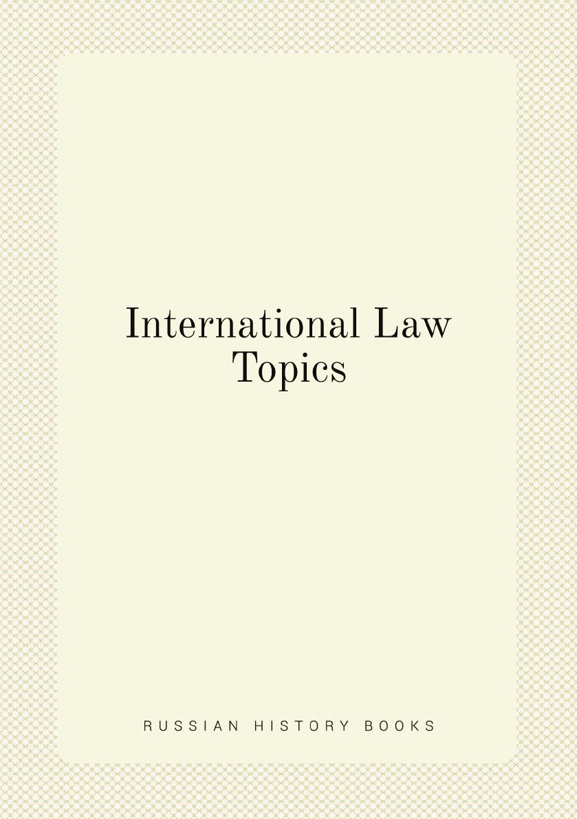 

International Law Topics