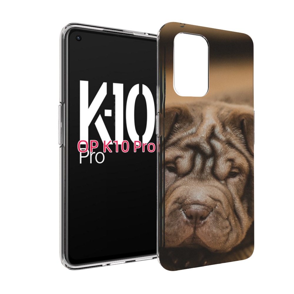 

Чехол MyPads шарпеи для OPPO K10 Pro, Прозрачный, Tocco