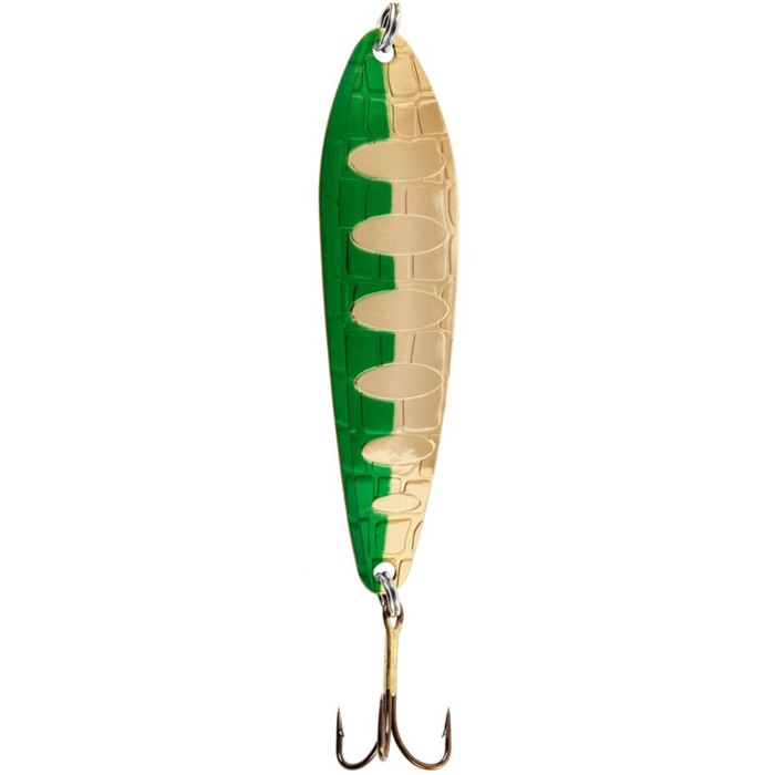 

Блесна колеб. Lucky John CROCO SPOON длин.77мм/22.0г 015, Зеленый;золотистый, Croco Spoon
