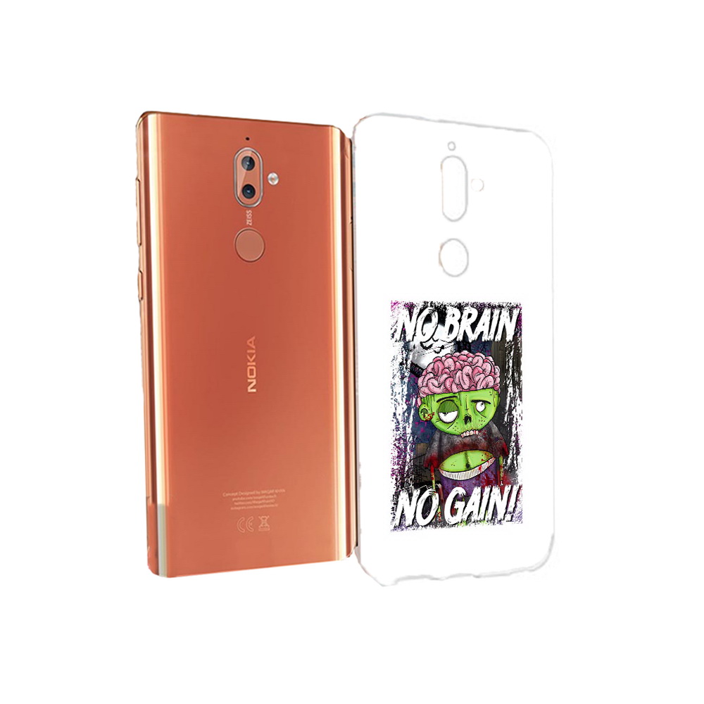 

Чехол MyPads Tocco для Nokia 9 глупый зомби (PT126479.94.289), Прозрачный, Tocco