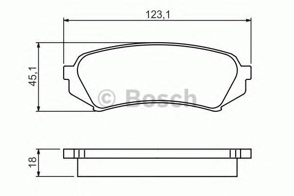 

Тормозные колодки Bosch задние дисковые для Toyota Land Cruiser 100 1998 986424641