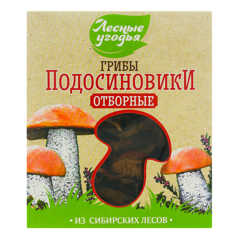 фото Грибы сушеные лесные угодья "подосиновики", 50 г