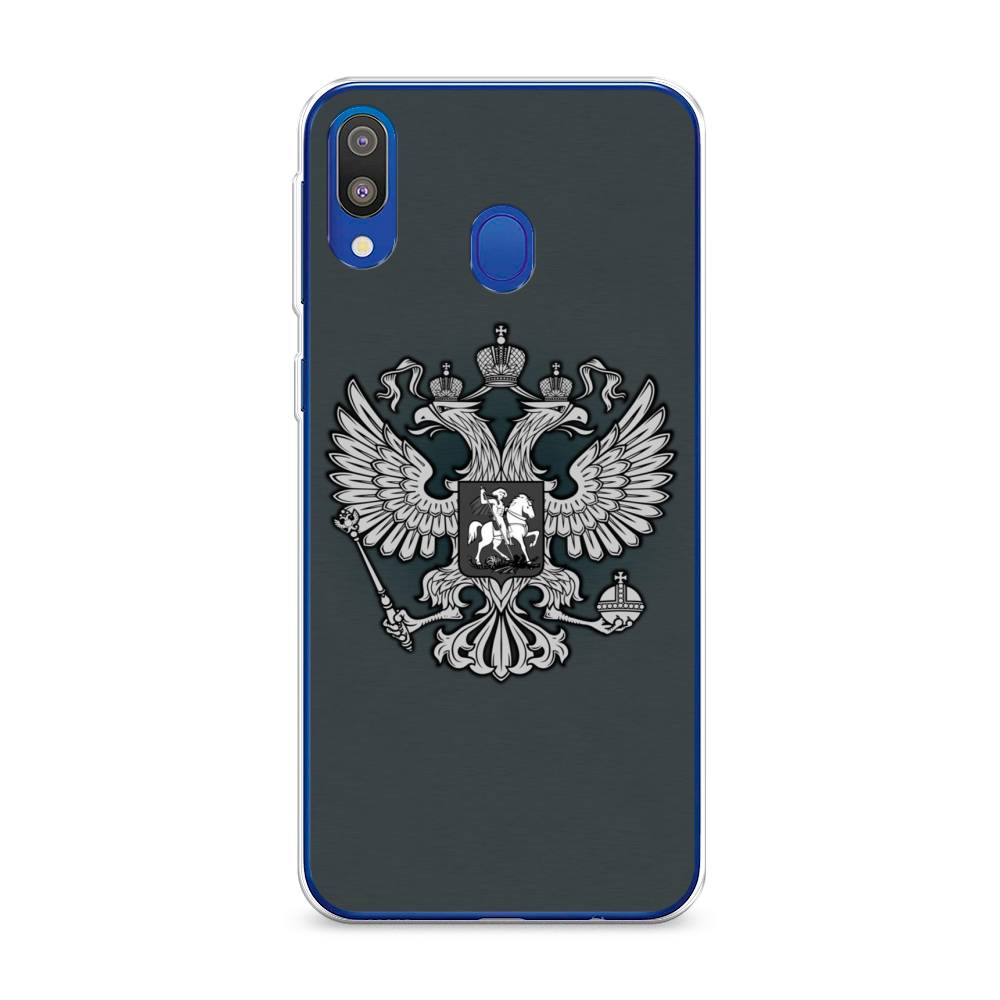 

Чехол Awog на Samsung Galaxy M20 "Герб России серый", Разноцветный, 27450-5