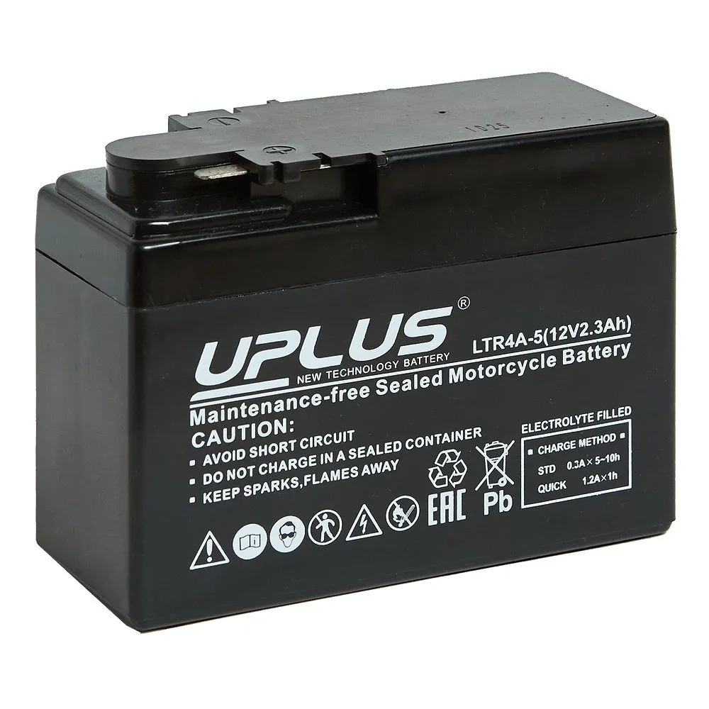 Мото аккумулятор Leoch UPLUS LTR4A-5 12V 2.3Ah 30A (YTR4A-BS,CT 12026) AGM