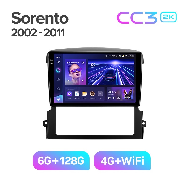 Магнитола TEYES KIA SORENTO 1 2002-2011г CC3 2K 6128ГБ 4289000₽