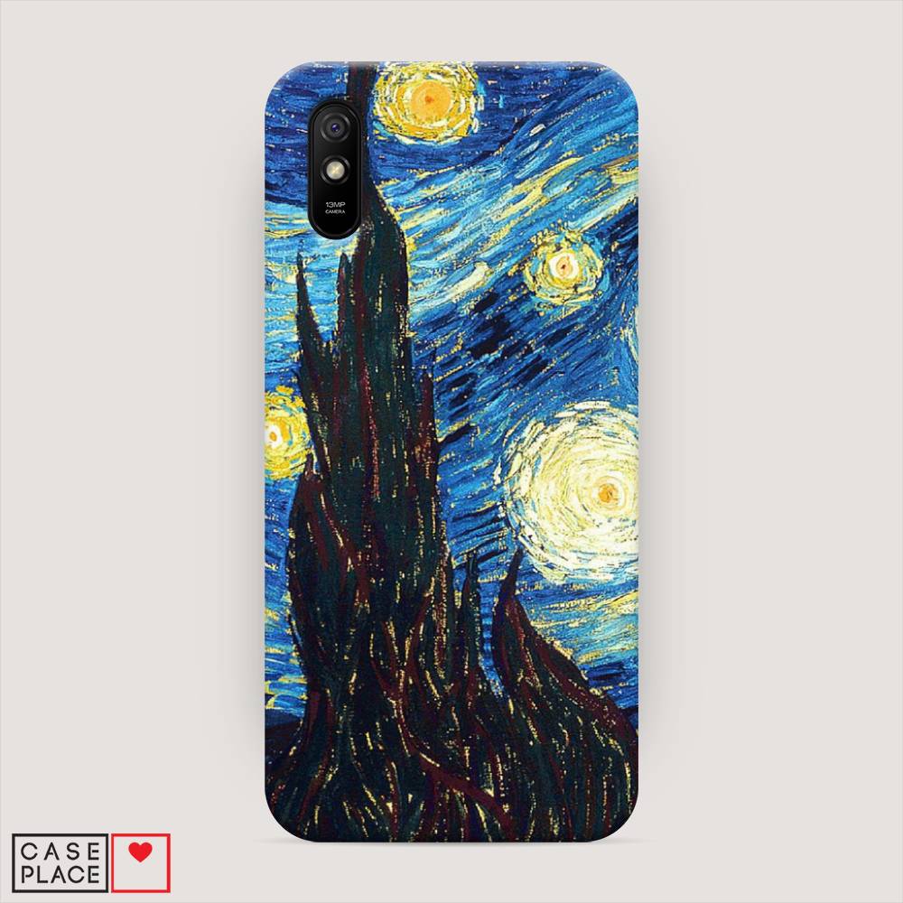 

Пластиковый чехол "Ван Гог Звездная ночь" на Xiaomi Redmi 9A, 38920-7