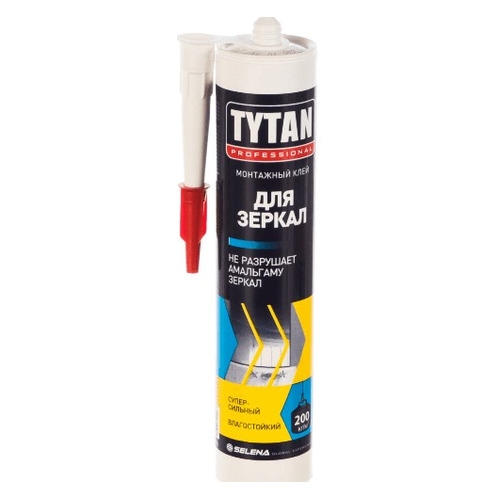 Клей монтажный каучуковый для зеркал Tytan Professional, 310 мл, бежевый монтажный клей tytan