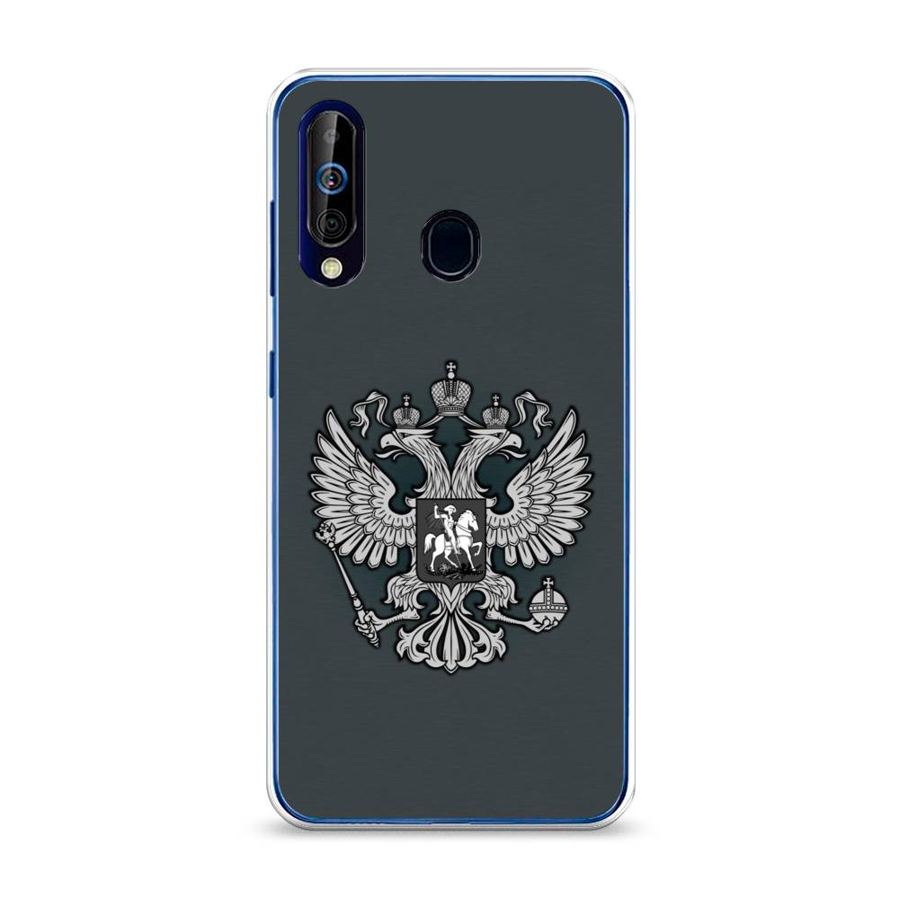 фото Силиконовый чехол "герб россии серый" на samsung galaxy a60 awog