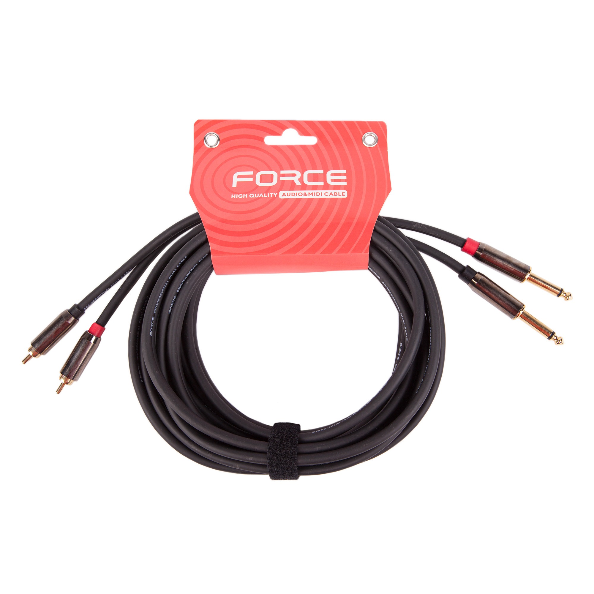 

Кабель аудио 2xJack - 2xRCA FORCE FLC-37/4.5 4.5m, FLC-37/4.5 4.5m