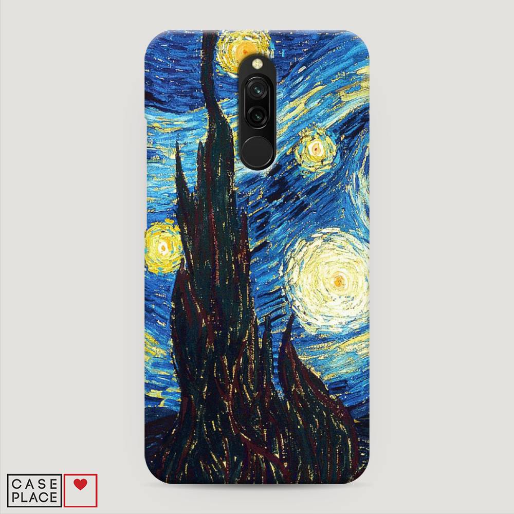 

Пластиковый чехол "Ван Гог Звездная ночь" на Xiaomi Redmi 8, 37120-7