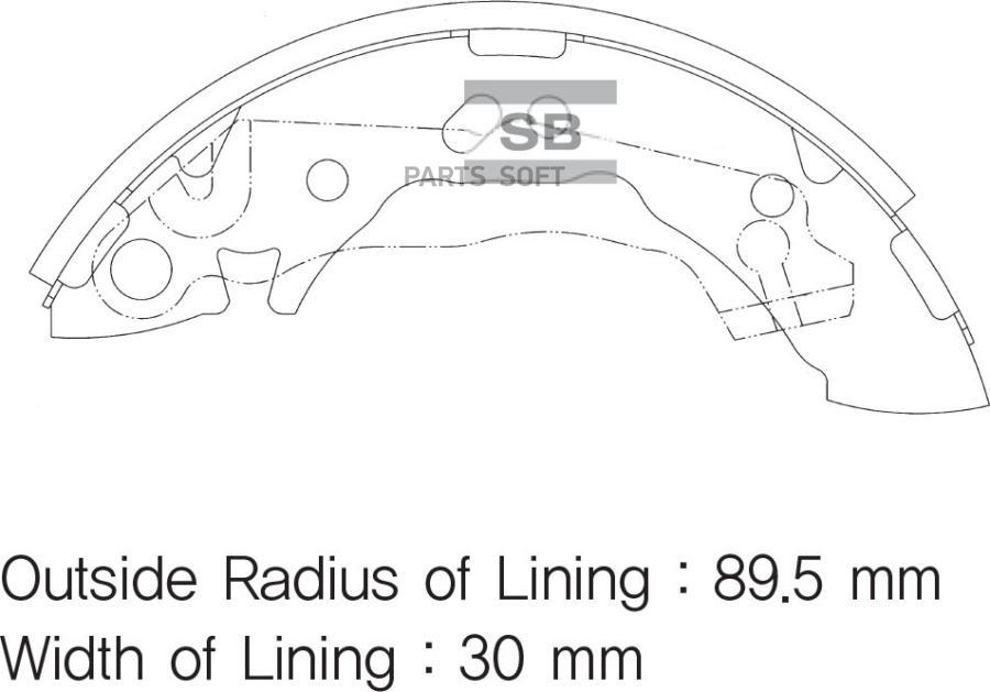 

Колодки тормозные Sangsin brake задние SA096