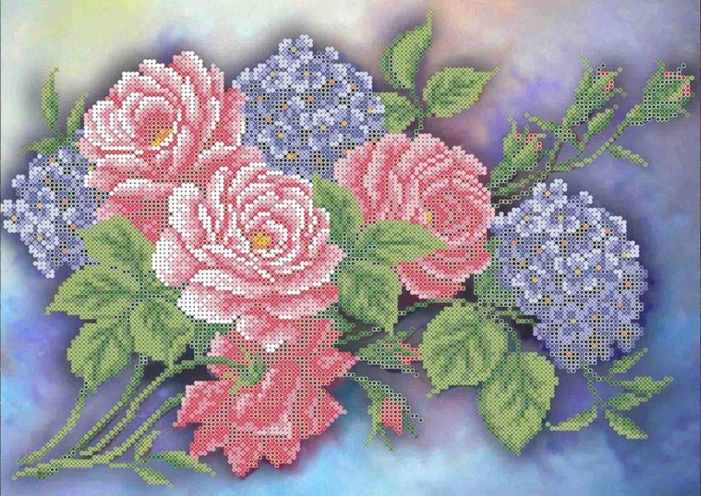 

Рисунок на ткани «Букет лета»