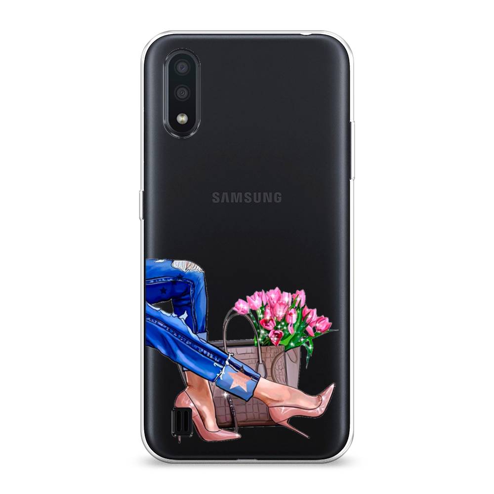 

Чехол Awog на Samsung Galaxy A01 "Каблучки", Разноцветный, 29550-7