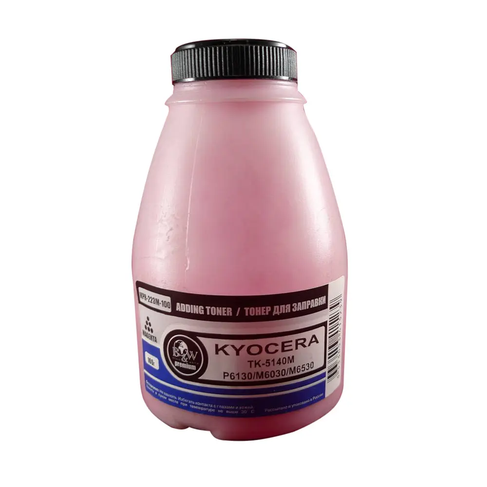 

Тонер Black&White KPR-223M-100, для Kyocera TK-5140M, P6130/M6030/M6530 Magenta