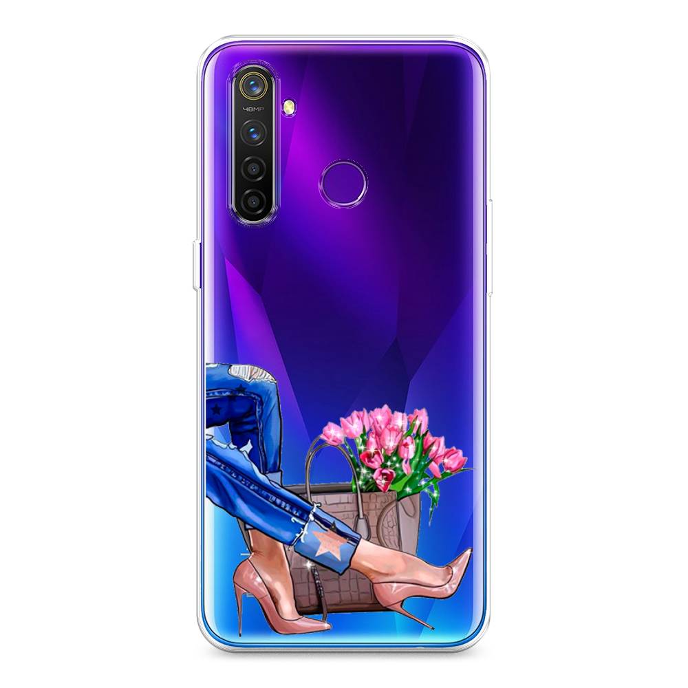 

Чехол Awog на Realme 5 Pro "Каблучки", Разноцветный, 251650-7