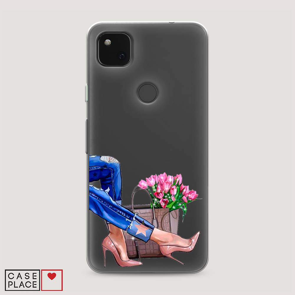 

Чехол Awog на Google Pixel 4A "Каблучки", Разноцветный, 270650-7