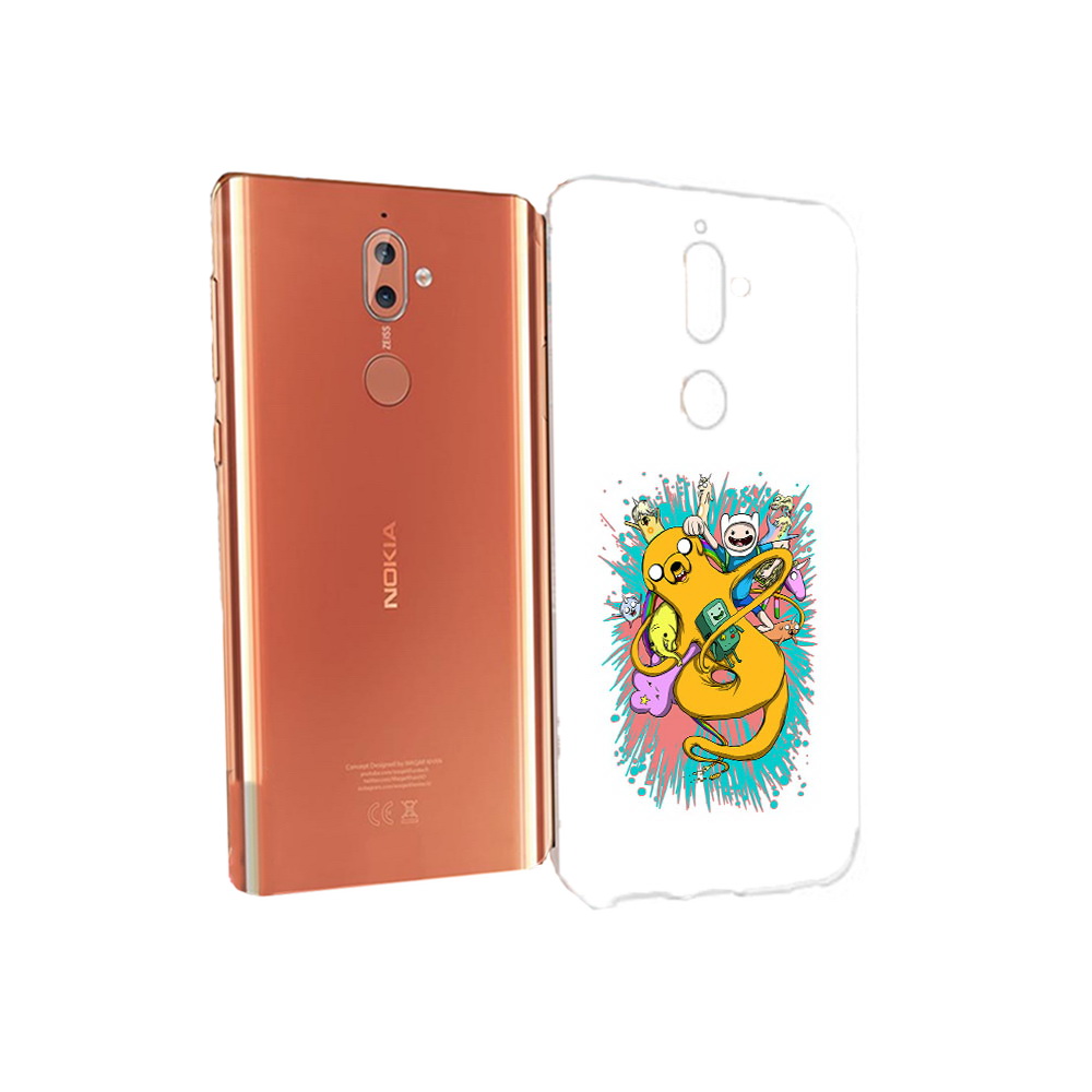 

Чехол MyPads Tocco для Nokia 9 время приключений рисунок (PT126479.94.276), Прозрачный, Tocco