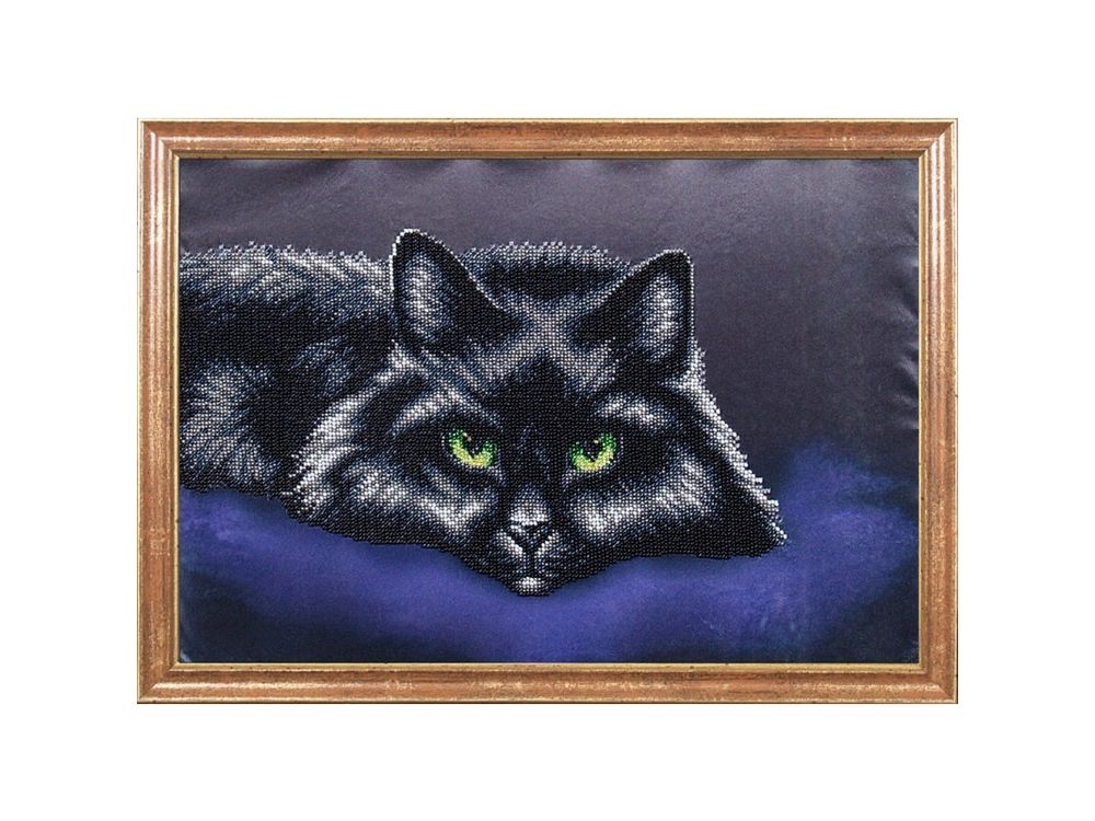 

Рисунок на ткани «Черный кот»